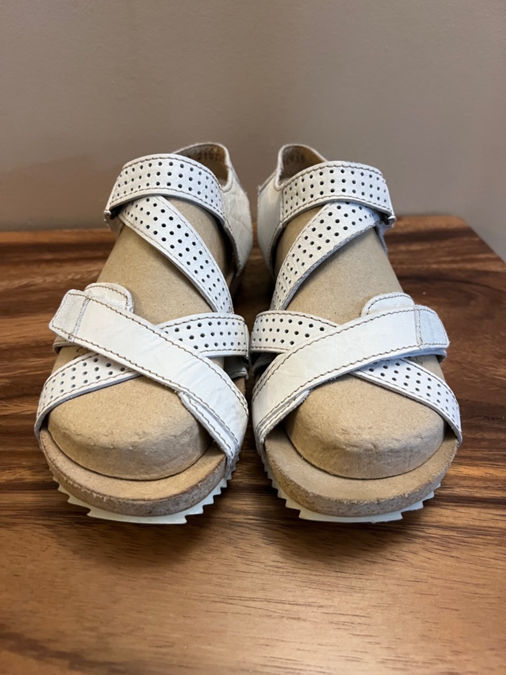 Josef Seibel White Strap Sandals